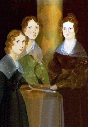 The three Brontë sisters, in a 1834 painting by their brother . From left to right: Anne, Emily and Charlotte. (Branwell used to be between Emily and Charlotte, but subsequently painted himself out