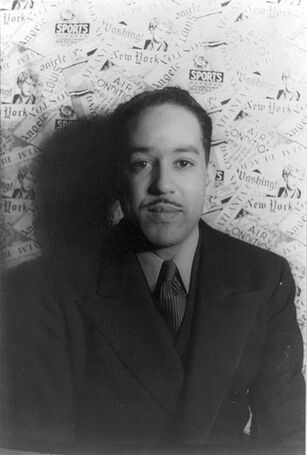 Langston Hughes (1902-1967) in 1936. Photo by Carl von Vechten. Courtesy Wikimedia Commons.