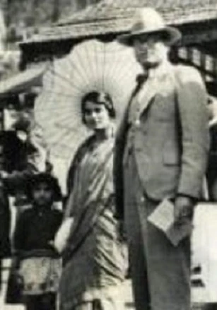 Govinda Krishna Chettur (1898-1936) and Subhadra Chettur. Courtesy PoemHunter.