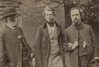 William Bell Scott; John Ruskin; Dante Gabriel Rossetti by William Downey