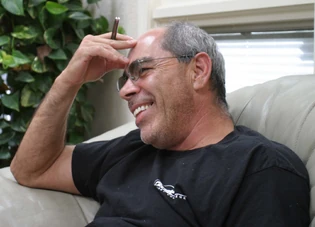 Jimmy Santiago Baca in 2004. Photo by Gloria Graham.  Licensed under Creative Commons, courtesy Wikimedia Commons.