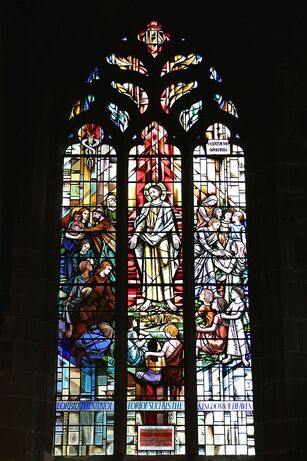 Memorial to William Newton (1750-1830) in St John the Baptist's Church, Tideswell