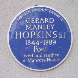 Gerard Manley Hopkins blue plaque