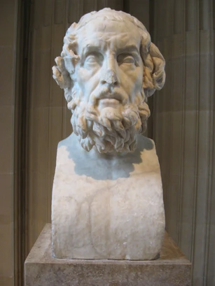 Homer bust louvre front