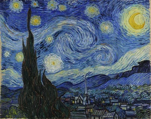 "Starry Night" by Vincent van Gogh (1853-1890). Courtesy Google Art Project & Wikimedia Commons.