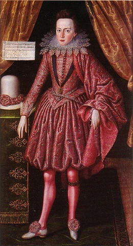 Prince Charles the future Charles I (1613), by Robert Peake the elder (1551-1619)