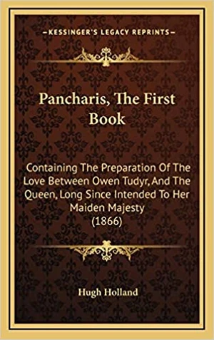 Hugh Holland (1571-1633), Pancharis, the First Booke (1603). Courtesy Amazon.com.