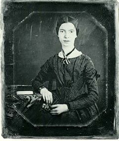 Black-white photograph of Emily Dickinson