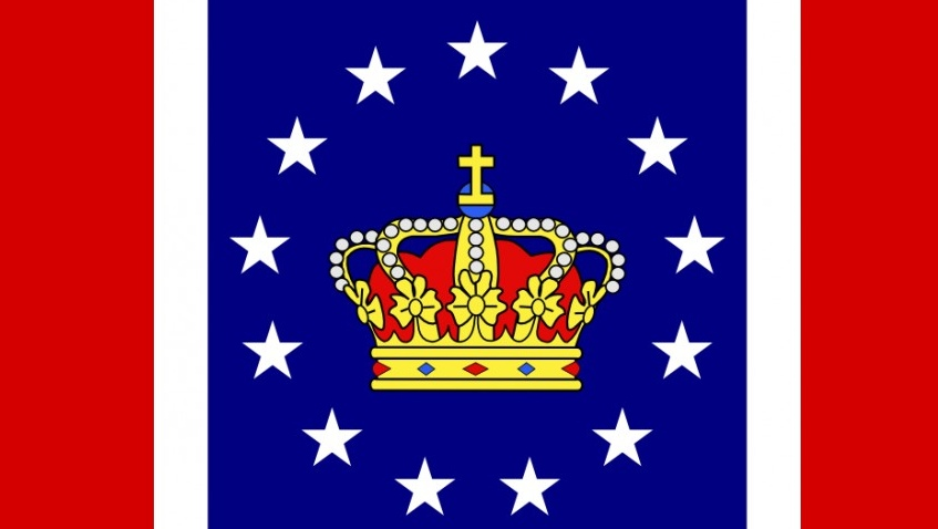Флаг королевства. Флаг монархической Канады. Флаг монархической США. Флаг европейского Союза монархия. Флаг монархической России альтернативный.