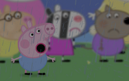 George in Peppa Pig : The Movie, at the Resurrection of Peppa.