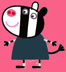 Zoe Zebra In Peppa Pig Coloring Page