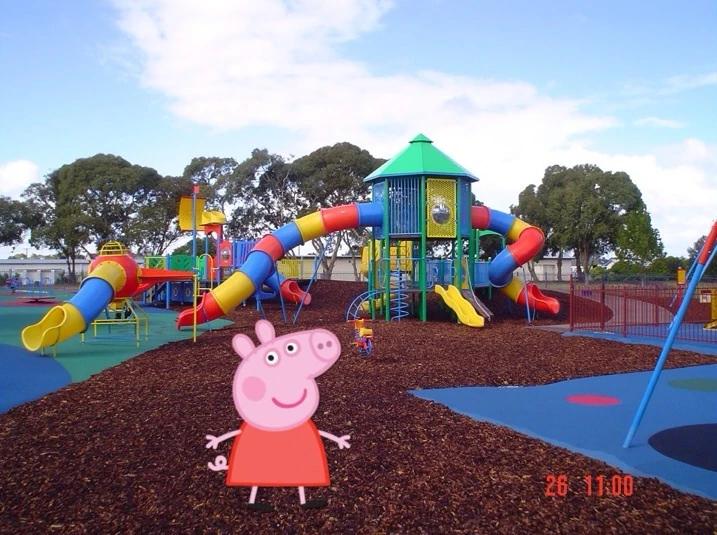 Peppa goes to a real life playground Peppa Pig Fanon Wiki Fandom
