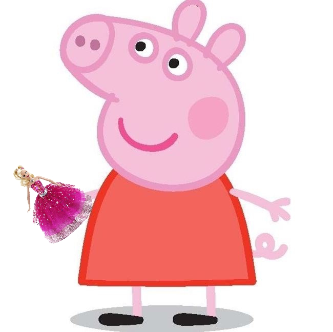 Peppa pig sales barbie doll