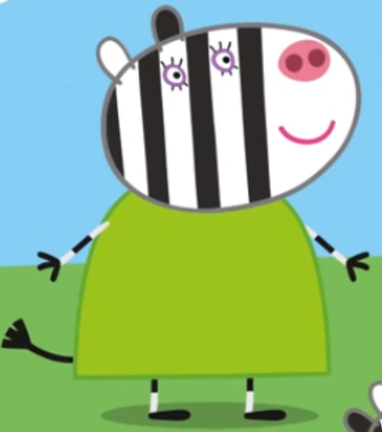 свинка пеппа мама зебра. свинка пеппа зебра. герои мультика свинка пеппа. зебра из свинки пеппы. свинка пеппа зузу и заза.