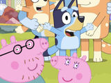 Peppa meets Bluey