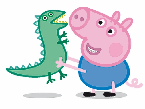 george pig and dinosaur