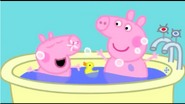 Peppa and George have a bath