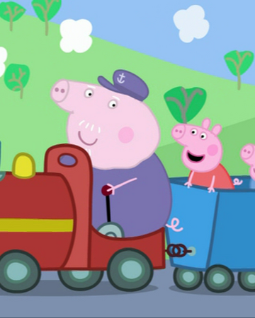 peppa pig grandpa's little train set