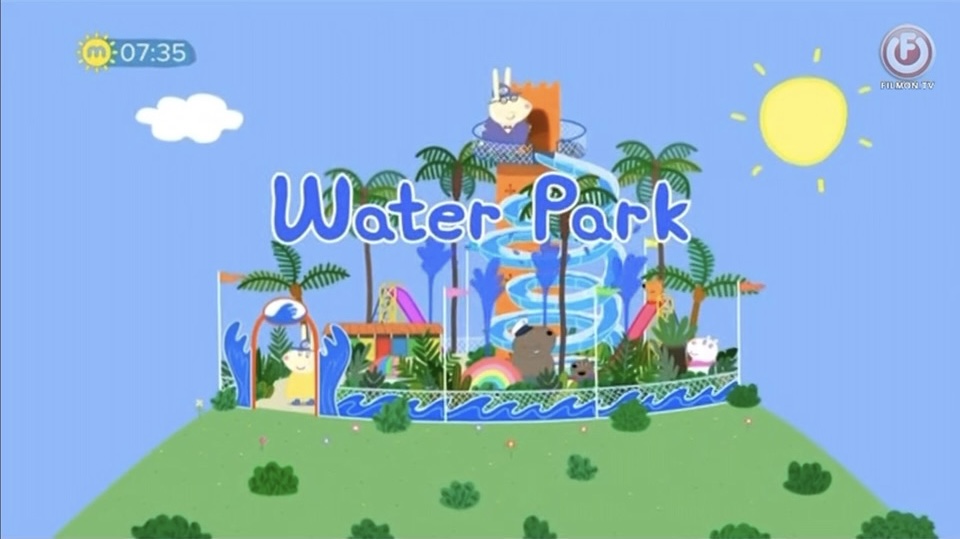 Peppa Pig Tales 🐷 Peppa Pig's Colourful Water Park Slide Race 🐷 BRAND NEW Peppa  Pig Episodes 