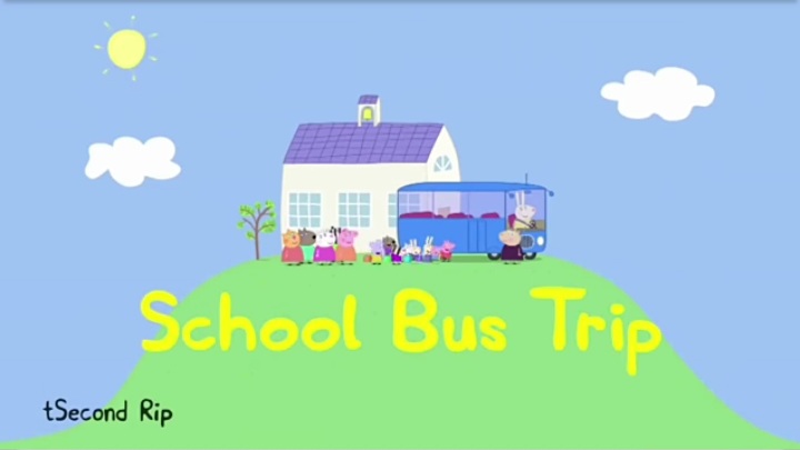 school bus trip peppa