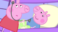 Peppa listens to George's chest