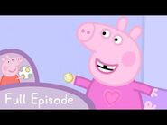 Peppa holding a coin.
