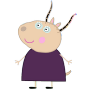 Transparent full body photo of Madame Gazelle