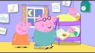 Daddy Pig reads the red monkey book