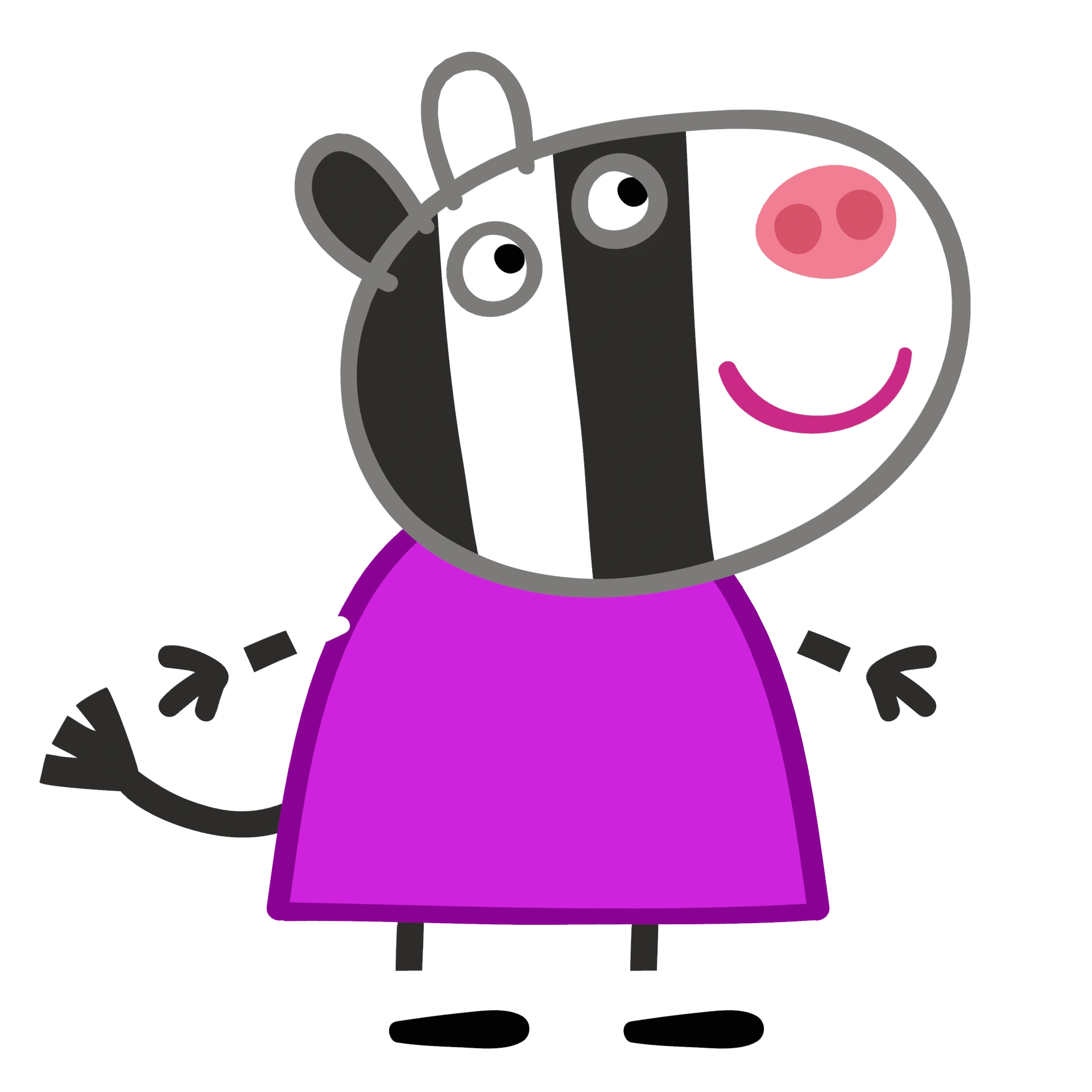 zoe zebra peppa pig figure