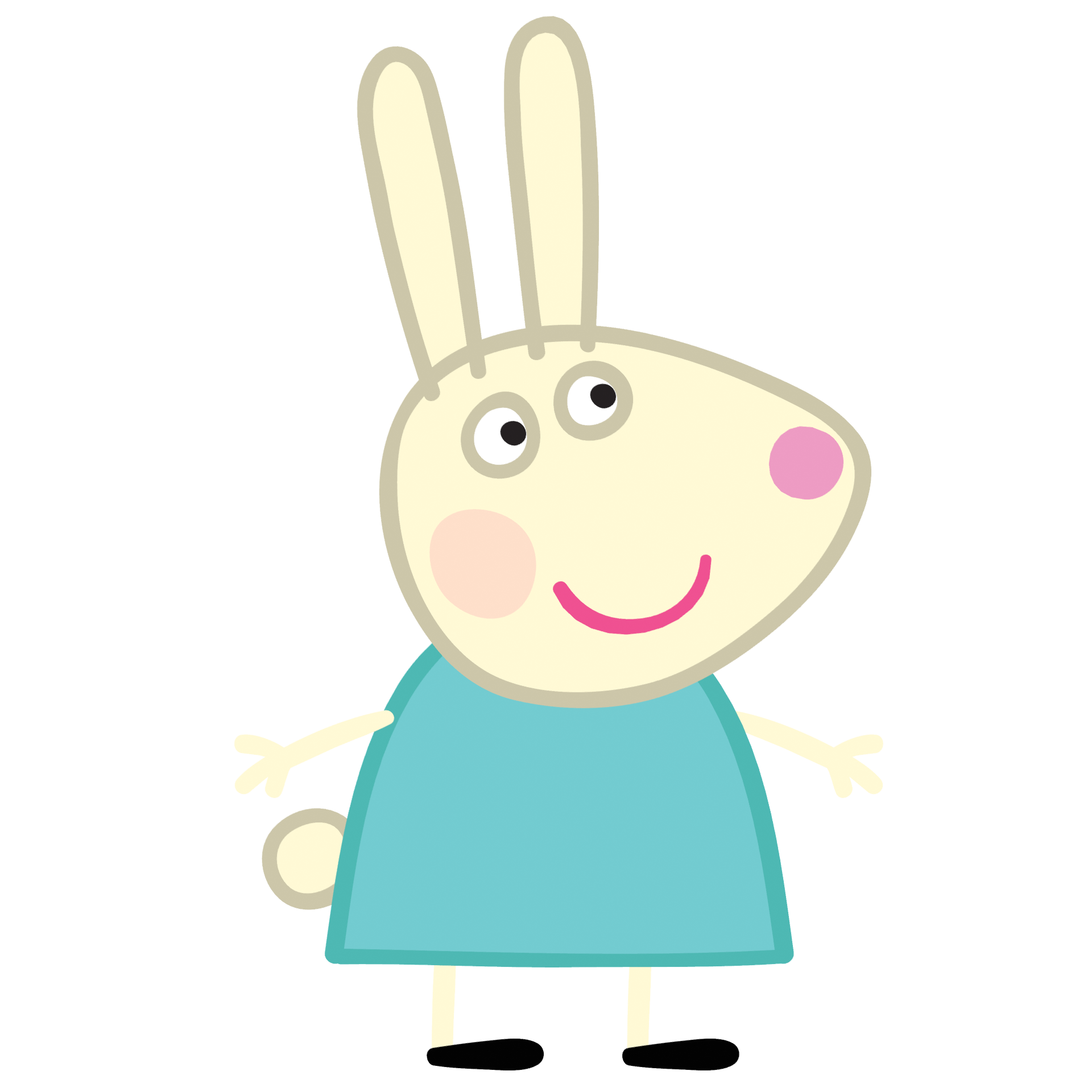 peppa pig rebecca rabbit comes to play