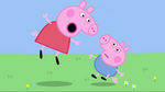 Peppa scared George