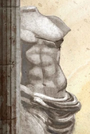 Statue de marbre au musée des Beaux-Arts