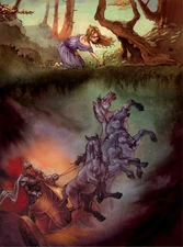 Hadès enlevant Perséphone