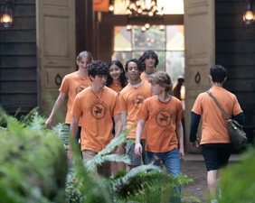 Percy et les membres du bungalow 11