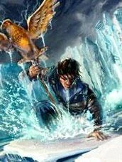 Перси с Орлом на обложке книги .