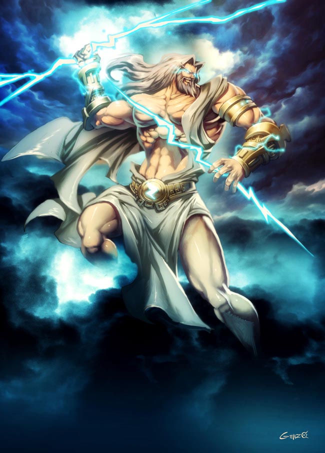 Is there a reason why zeus could survive getting stabbed multiple