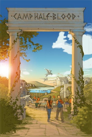 Percy Jackson - Camp Half Blood Cabins and Chariot Review Flashcards