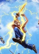 Jason, en la portada de La sangre del Olimpo.