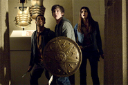 Percy Jackson, Annabeth Chase, Grover Underwood against the Hydra