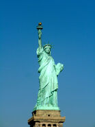 La Estatua de la Libertad, situada en Nueva York.