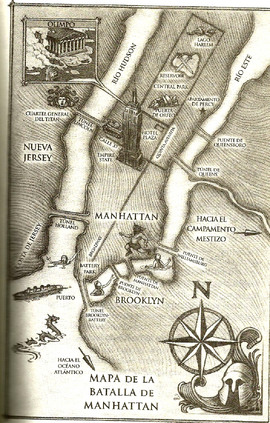 Batalla de Manhattan, Mapa