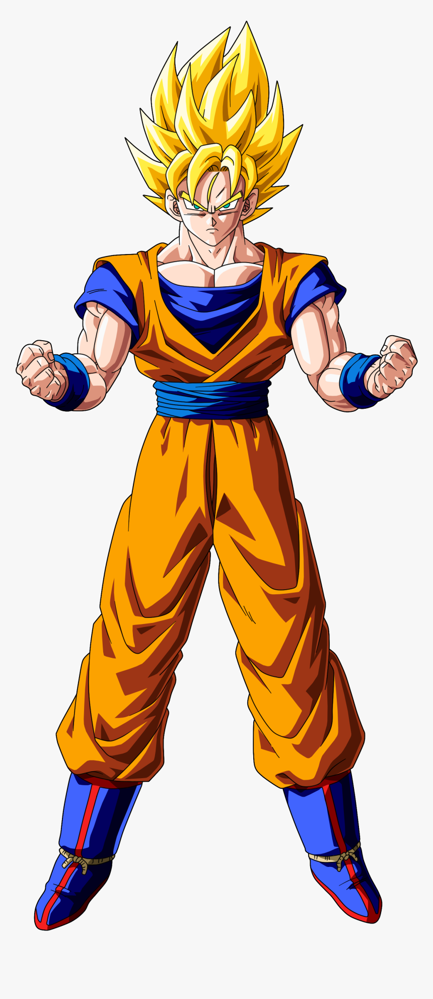 Collection Of Free Forearm Drawing Buff Download On - Goku Drawing Full Body,  HD Png Download , Transparent Png Image - PNGitem