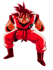 Goku kaioken x1 render by luishatakeuchiha-d69jomw