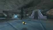 Airbase escalators with cleaning bots N64