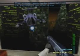 The Hovercopter attacking Jo (N64 Version)