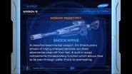 The weapon description of the Shockwave as seen on the loading screen.