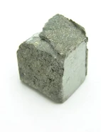 A chunk of yttrium-89, the only stable isotope of yttrium.