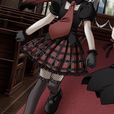 Uwowo AnimeManga Chobits Freya Black Devil Gothic Lolita Leather Dres   Uwowo Cosplay