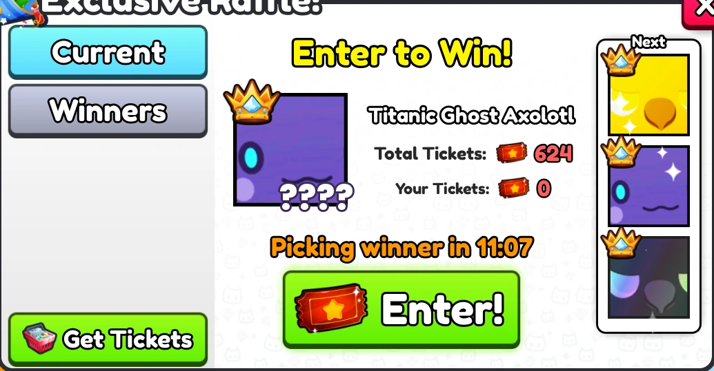 Exclusive Raffle (Pet Simulator 99) | Pet Simulator Wiki | Fandom