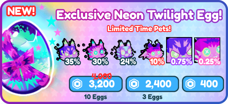 Exclusive Egg Value - Pet Sim X Value List 